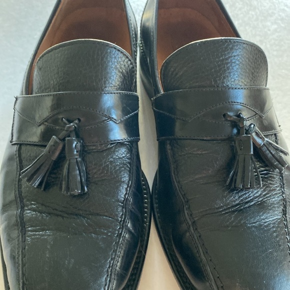 Fratelli Men’s Black Soft Leather Tassel Slip On Shoes Size 9. Made in Italy. main image 10
